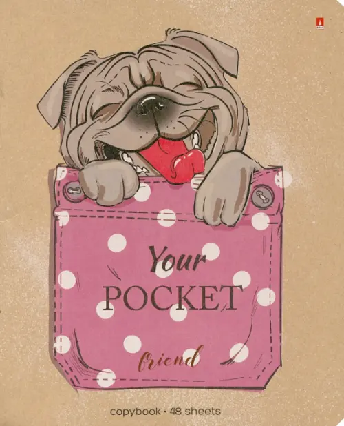 

Тетрадь "Карманные животные", 48 листов, клетка, В ассортименте