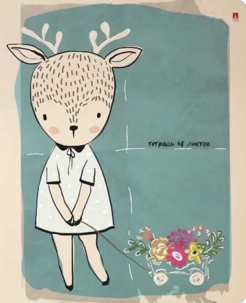 

Тетрадь "Animals in rain", 48 листов, клетка, В ассортименте