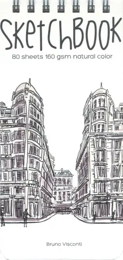 Скетчбук, 105х220 мм, 80 листов