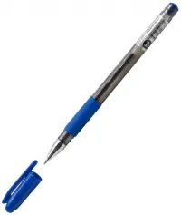 Ручка гелевая "Silwerhof. Advance", синие чернила, 0,5 мм, резиновая манжета
