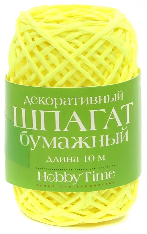 

Шпагат бумажный, декоративный, длина 10 м, Зеленый