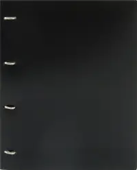 Папка на 4-х D-кольцах "Бюрократ. Black&White", цвет: черный, A4, арт. BW0840/4DBLCK