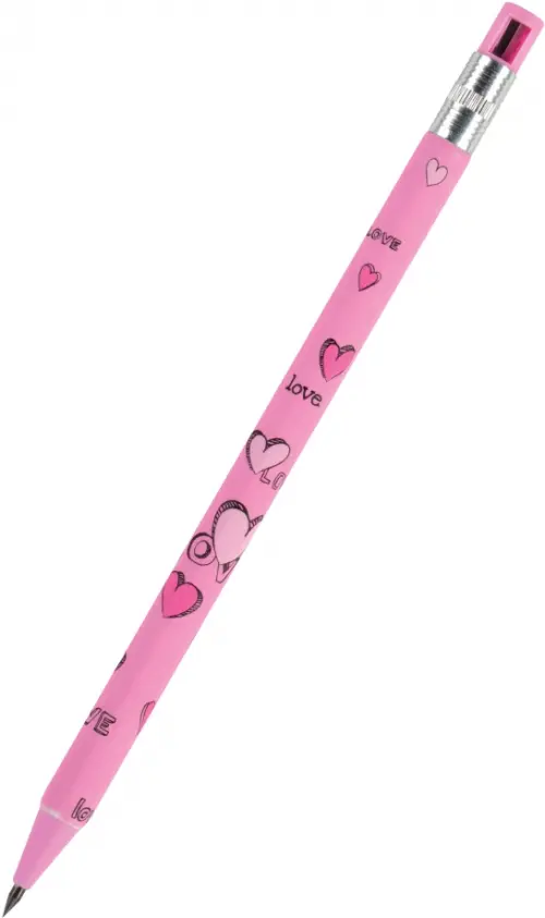 Карандаш механический цанговый с точилкой FunGraphix Сердечки HB 2 мм 43₽