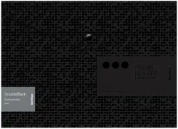 Папка-конверт на кнопке "DoubleBlack", А4, 180 мкм, черная