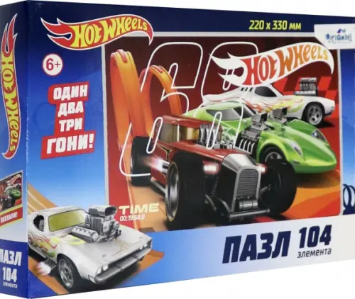

Пазл. Hot Wheels. Трасса, 104 элементов, Мульти