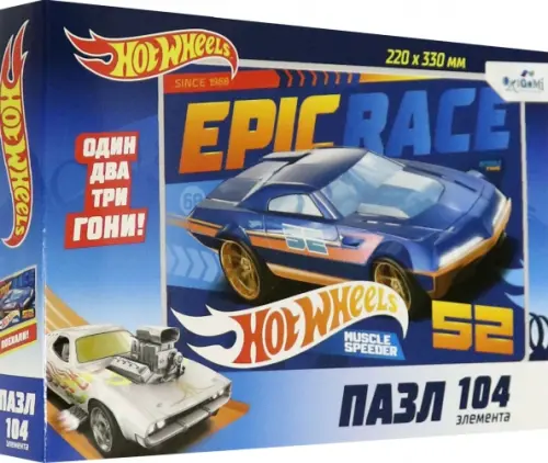

Пазл. Hot Wheels. Muscle Speeder, 104 элемента, Синий