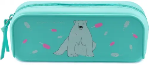 

Пенал. White bear and ice cream, Зелёный