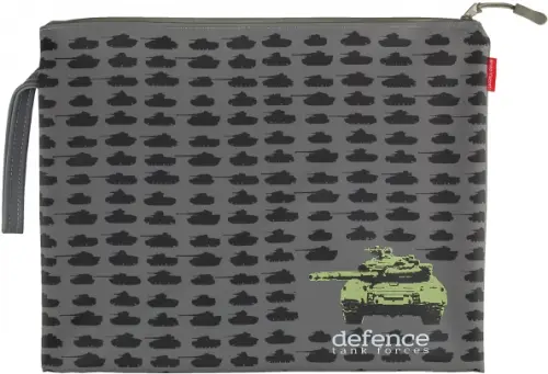

Папка на молнии "Defence. Tank forces", цвет темно-серый