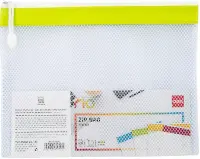 Папка на молнии "Deli. Rio", цвет: в ассортименте, сетка, A4, арт. EF45102