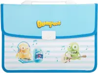 Папка-портфель на кнопке "Deli. Bumpees", цвет: в ассортименте, A4, 2 отделения, арт. EZ60002