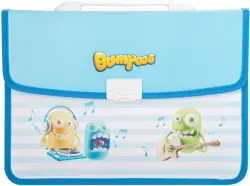Папка-портфель на кнопке "Deli. Bumpees", цвет: в ассортименте, A4, 2 отделения, арт. EZ60002