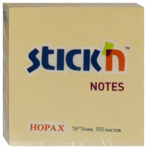 Блок самоклеящийся. Stick`n, 100 листов, пастель оранжевый