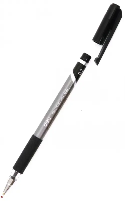 

Ручка шариковая "Deli. Arrow", цвет: черный, черные чернила, 0,7 мм, арт. EQ10-BK, Чёрный