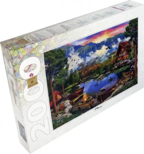 

Пазл. Горное озеро, 2000 элементов, Разноцветный