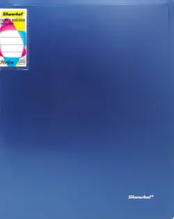 Папка с 10 прозрачными вкладышами Silwerhof "Perlen", цвет: синий металлик, A4, 0,6 мм, арт. 292911-74