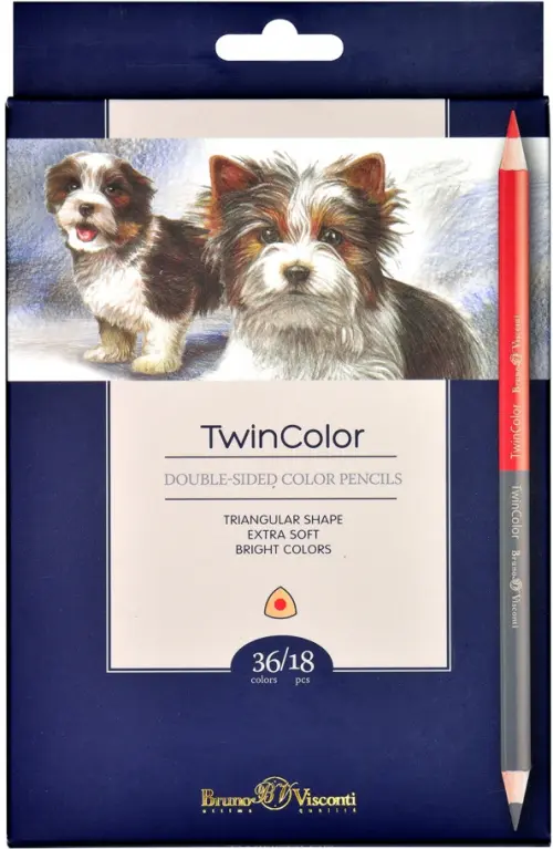 

Карандаши цветные "Twincolor", 36 цветов, Синий