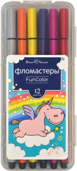 Фломастеры "Fun Color", 12 цветов