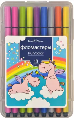 Фломастеры "Fun Color", 18 цветов