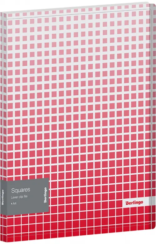 

Папка c зажимом "Squares", А4, 17 мм, 600 мкм, Красный