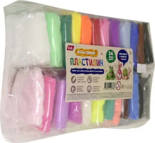 Воздушный пластилин 24 цвета 225₽