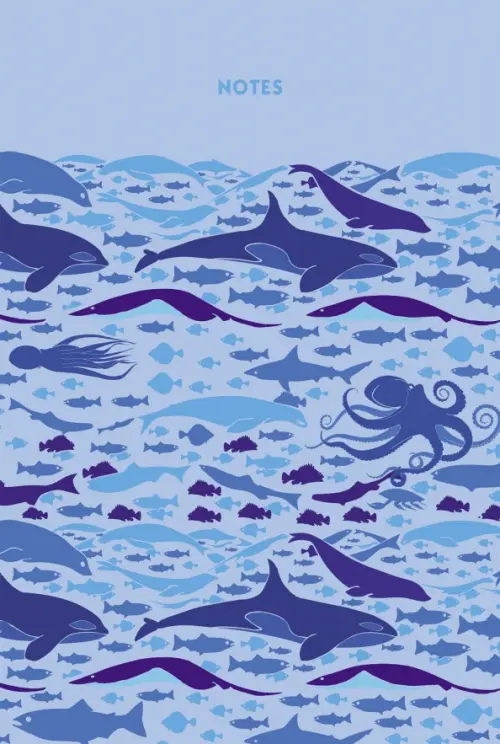 

Тетрадь "Ocean. Дизайн 3", А4-, 48 листов, линия, Голубой