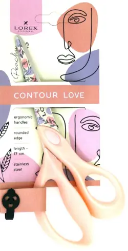 Ножницы "Peachy contour love", 17 см