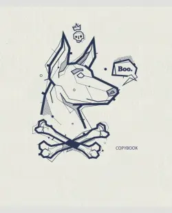 Тетрадь Sketching animals, А5, 96 листов, клетка