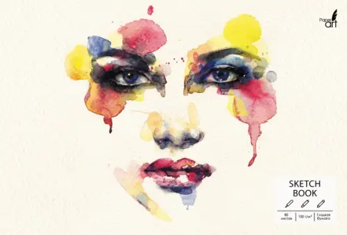 

Скетчбук "Sketchbook. Портрет", А5+, 80 листов, Белый