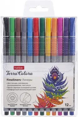 Линеры "Terra Colora", 12 цветов