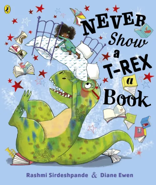 

Never Show a T-Rex A Book!, Голубой