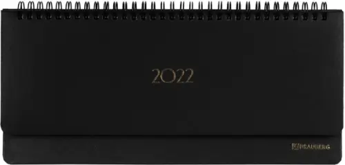 

Планинг датированный на 2022 год "Select", 305х140 мм, 60 листов, цвет обложки черный, Чёрный