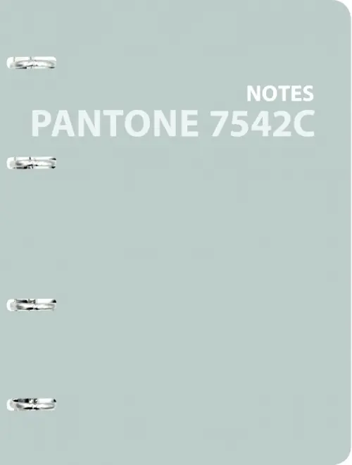 

Тетрадь на кольцах "Pantone line. Color '21. No. 1", А5, 120 листов, клетка, Серый