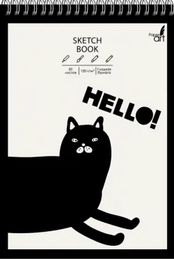 Альбом для рисования. Sketchbook. Hello! А5, 50 листов