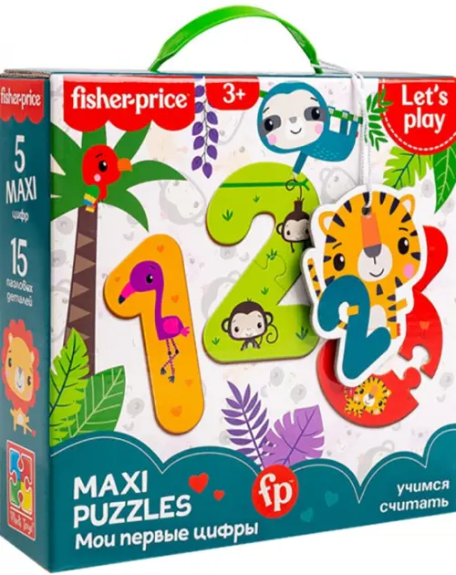 

Maxi-пазл Fisher-Price. Мои первые цифры, Разноцветный