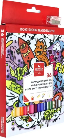 Карандаши цветные "Teenage", 36 цветов