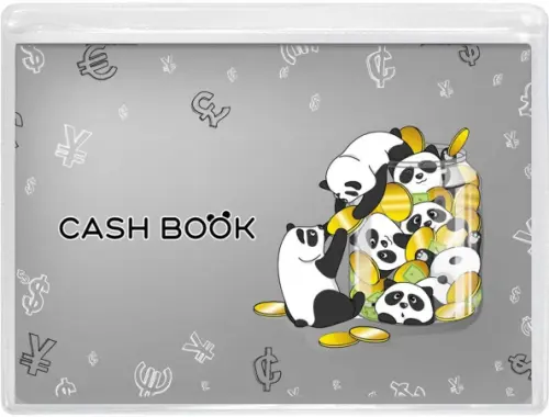 

Записная книжка Cash book. Панды, Серый