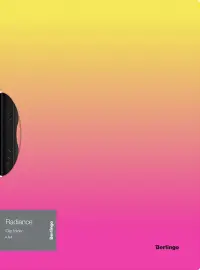 Папка с пластиковым клипом "Radiance", А4, 450 мкм, желтый/розовый градиент