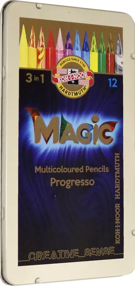 Карандаши цветные "Koh-I-Noor. Progresso Magic", 12 цветов