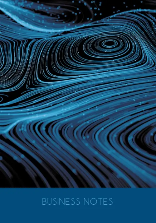 

Бизнес-блокнот. Wave, А5, 72 листа в клетку, Синий
