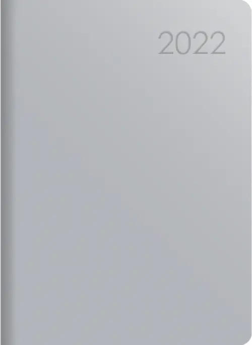 

Ежедневник датированный на 2022 год. Paragraph. Серебро, А6, 176 листов, Серый