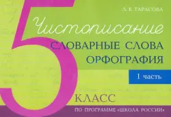 Чистописание и словарные слова + орфография. 5 класс. Часть 1