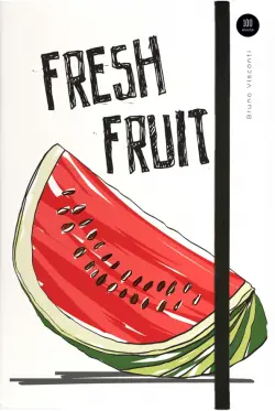 Блокнот на резинке. Fresh & Fruity, А5, 100 листов, в клетку