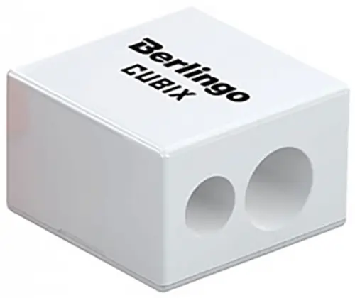 

Точилка с контейнером "Cubix", 2 отверстия, Белый