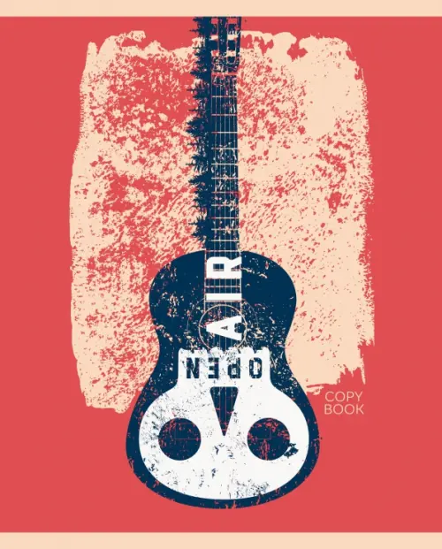 

Тетрадь Rock on! А5, 96 листов, клетка, Серый