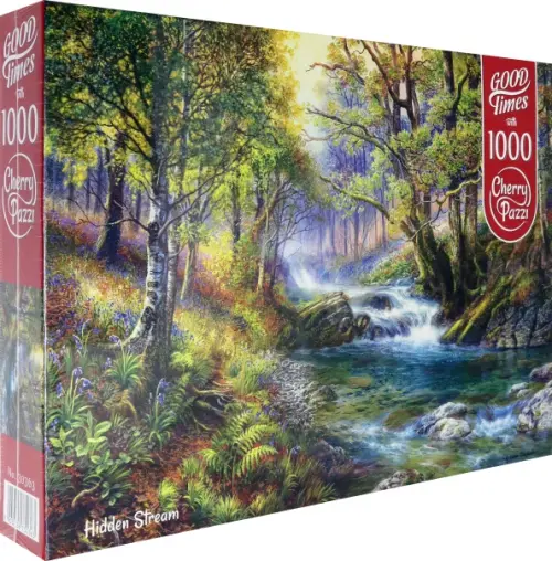 

Пазл. Затерянный ручей, 1000 элементов, Зеленый