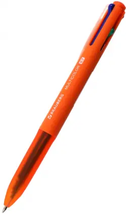 Ручка шариковая автоматическая "Multicolor", 4 цвет чернил, корпус ассорти, 0,7 мм, линия 0,35 мм