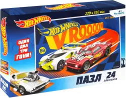 Пазл. Hot Wheels. Финишный рывок, 24 элемента