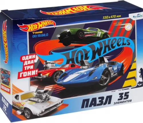 

Пазл-maxi. Hot Wheels. Неудержимые, 35 элементов, Синий