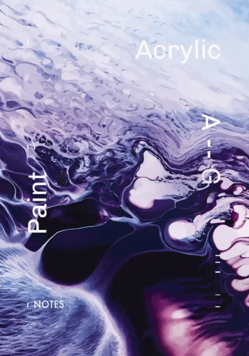 

Книга для записей "Acrylic", А5, 80 листов, клетка, Фиолетовый