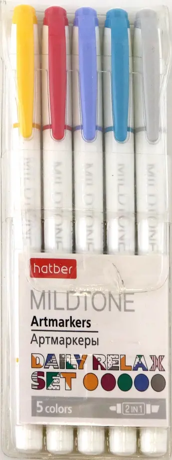 Артмаркеры Mildtone PASTEL 1-4 мм 5 штук 390₽